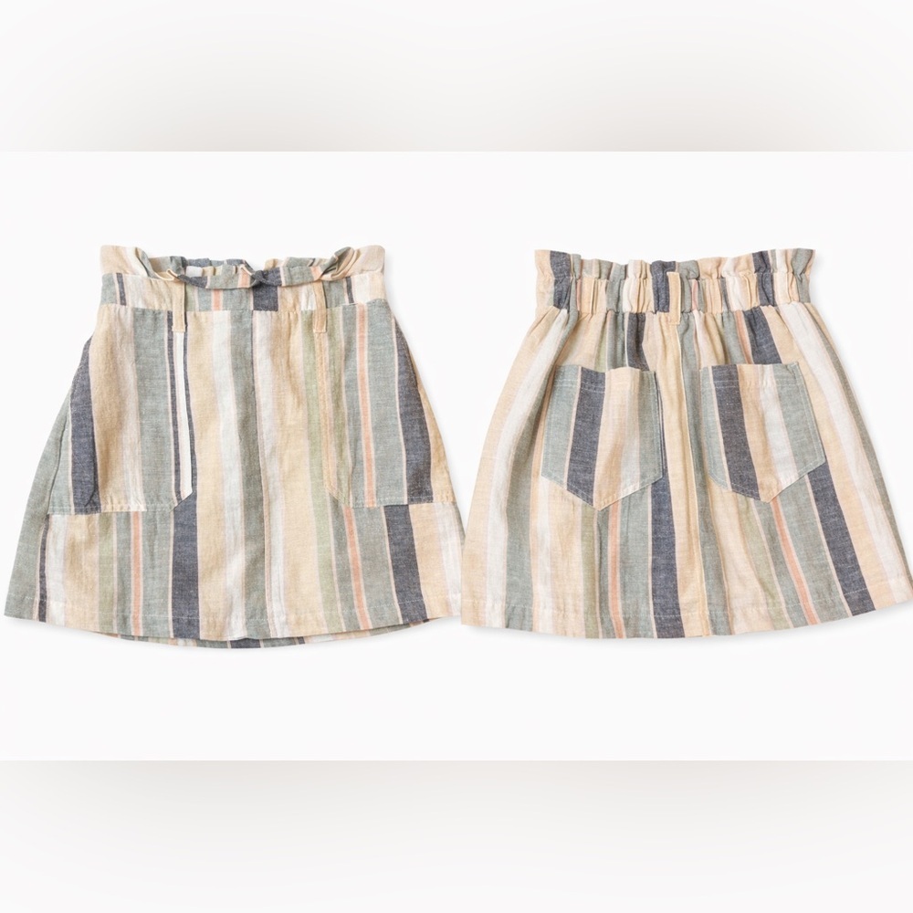 American Eagle Outfitters Striped Mini Skirt in Earth Tones